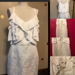 NWT loft white dress
